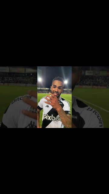 Alex Teixeira falando após a vitória do Vasco por 3x2 sobre o Operário
