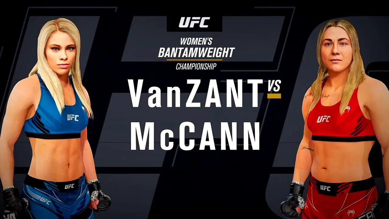 EA Sports UFC 4 Gameplay Molly McCann vs Paige VanZant