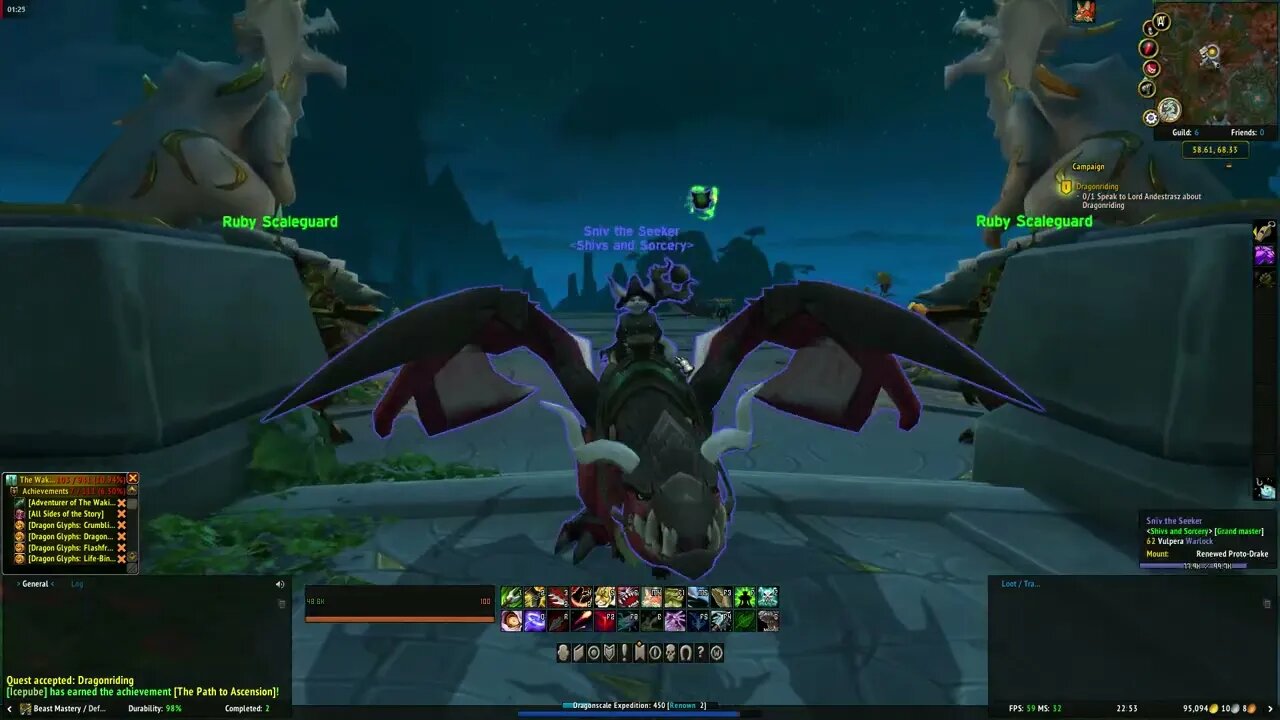 World of Warcraft Dragonflight Dragonriding