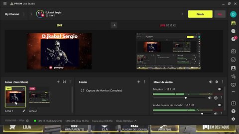 Transmissão ao vivo de D.jkabal Sergio