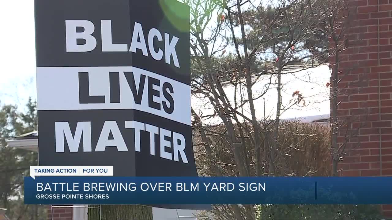 Grosse Pointe Shores resident receives citation for Black Lives Matter sign at residence