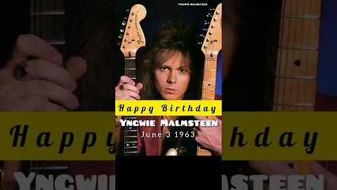 HBD YNGWIE J MALMSTEEN #rockband #rockstory #musicchannel #musicnews #musichistory #yngwiemalmsteen