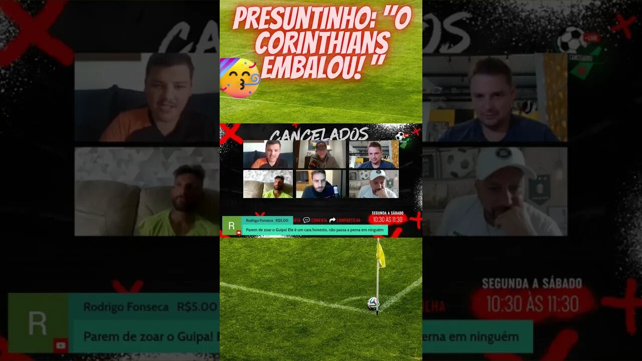 Presuntinho: "Corinthians embalou!" #shorts #shortsvideo #shortsviral #corinthians #paulistão #short