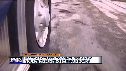 Macomb Co. to announce new source of funding to fix roads