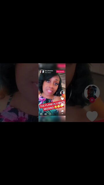 She is missing, the plane lady. Wow! ✝️🙏🏾