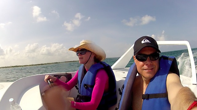 Speed Boating in Costa Maya, Mexico