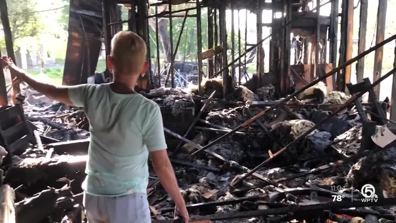 Fort Pierce homeowner left with nothing after accidental fire engulfs her house