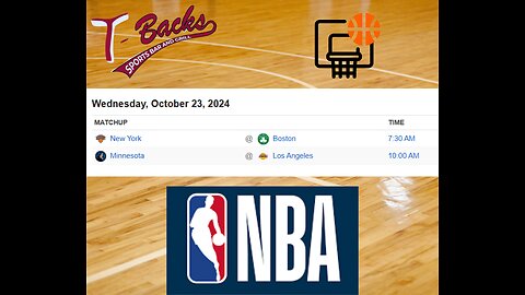 T-Backs Sports Bar and Grill Sports Schedule and Wingsday wing special for Wednesday Oct 23, 2024