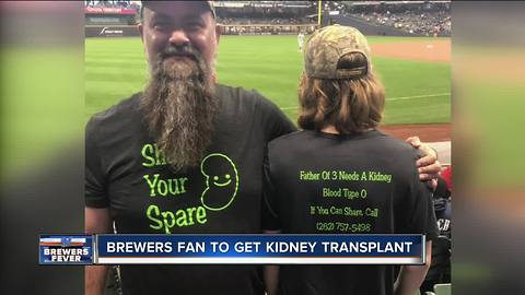 Wisconsin man credits viral photo for helping find kidney donor