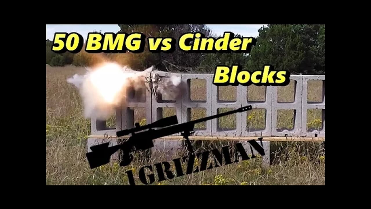 How Many Cinder Blocks Will a 50 BMG API Round Penetrate???