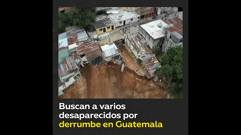 Un desprendimiento de tierra en Guatemala deja varios desaparecidos