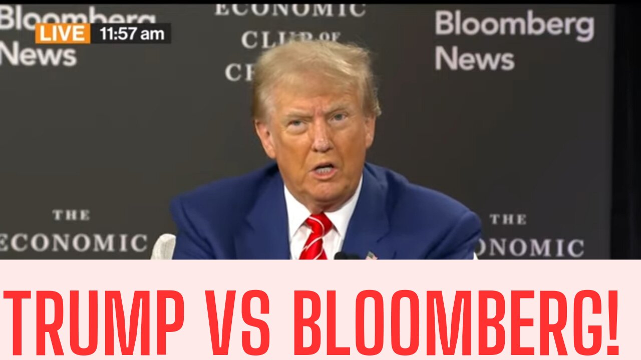 Bloomberg Challenges TRUMP ECONOMIC PLAN!