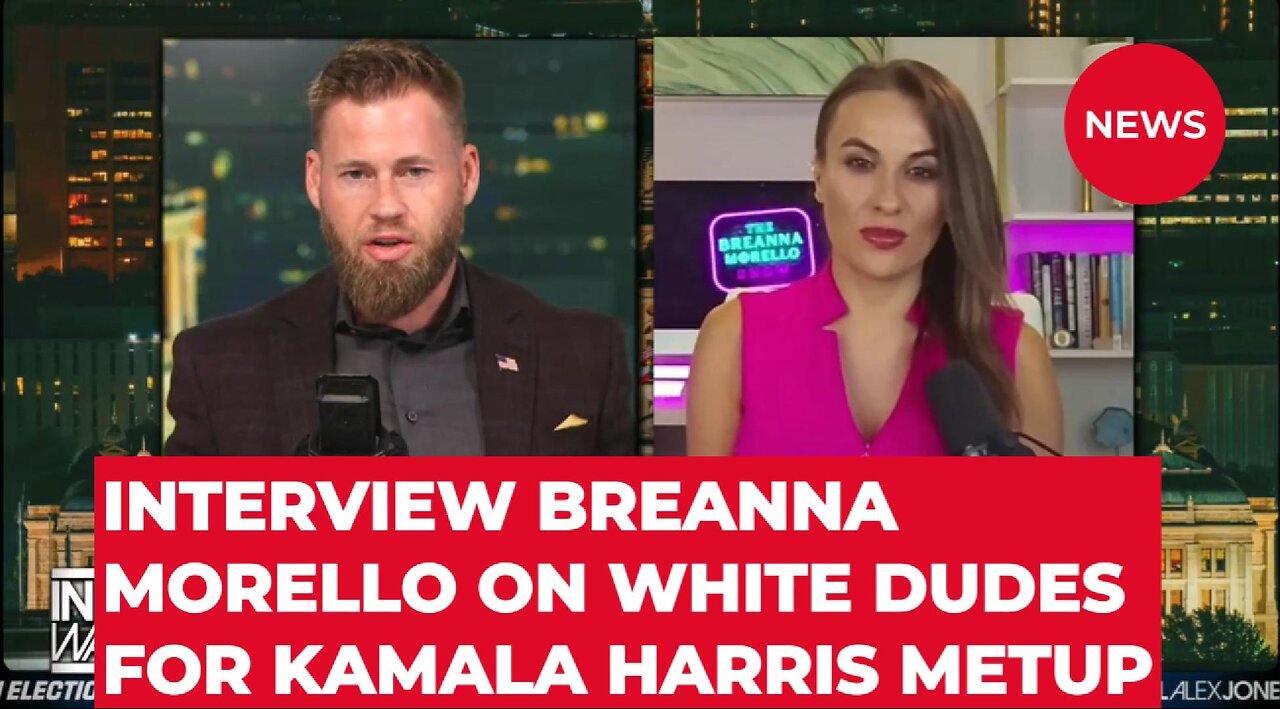 BREANNA MORELLO INTERVIEW ABOUT WHITE DUDES FOR KAMALA EVENT