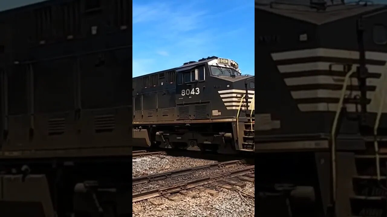 Norfolk Southern Slamming Double Diamonds #train #trainhorn #railway #asmr #norfolksouthern