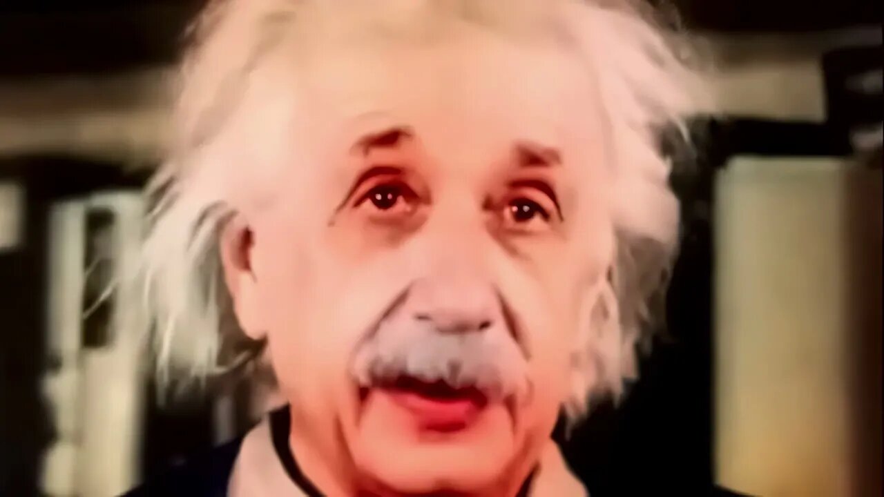 [1930] Albert Einstein Explains Theory of Relativity FHD 60fps colorized by AI Technology