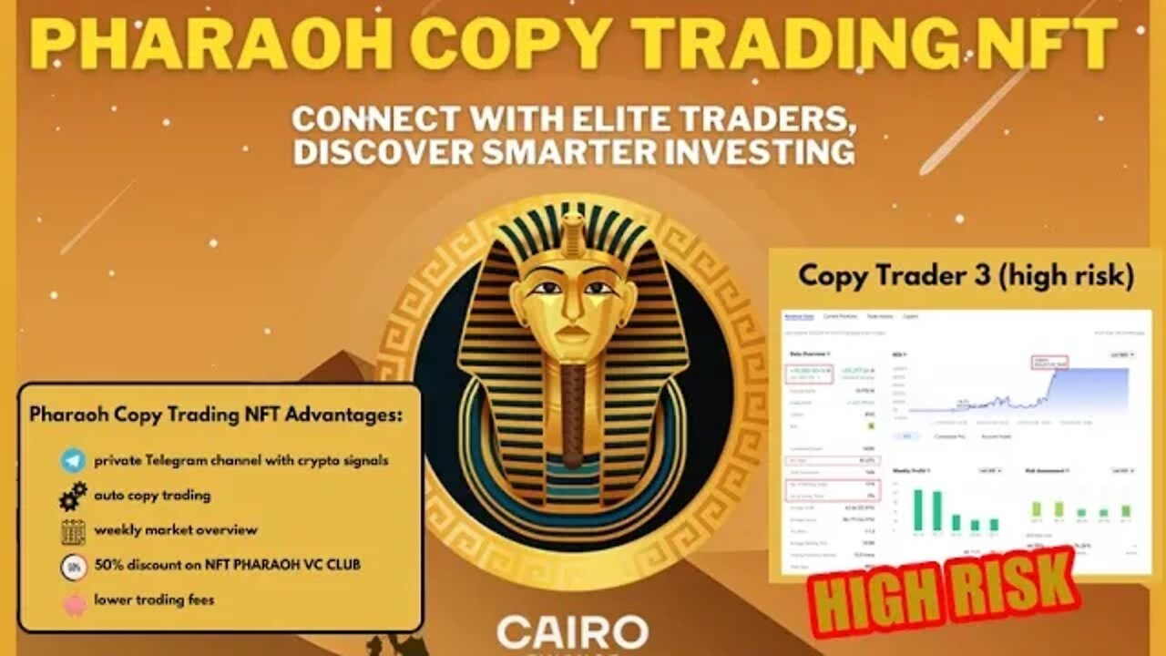 PHARAOH COPY TRADING NFT INFO FROM CAIRO FINANCE V2 GET READY 15TH OCTOBER FOR THE TEAR 2 SALE