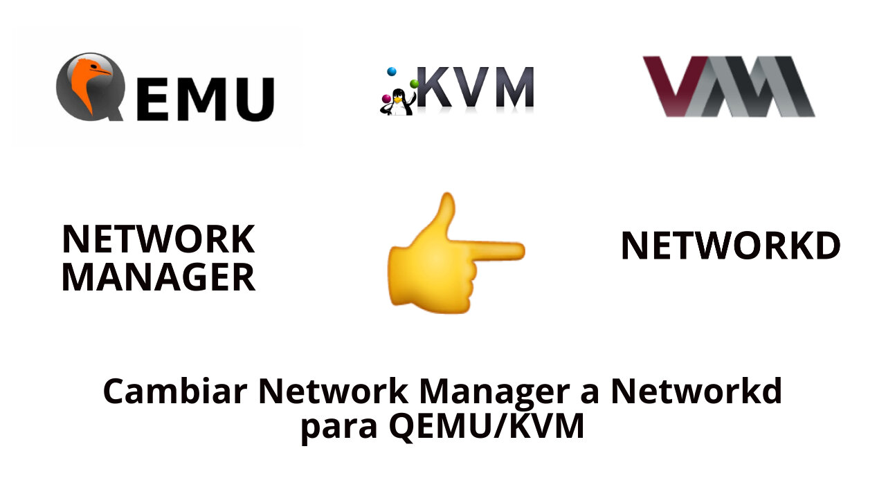 Cambiar NetworkManager a Networkd para QEMU/KVM