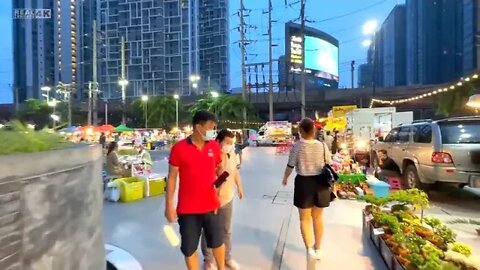 【🇹🇭 4K】The Best Night Market in Bangkok Thailand 2022 Jodd Fairs Pha Ram 9