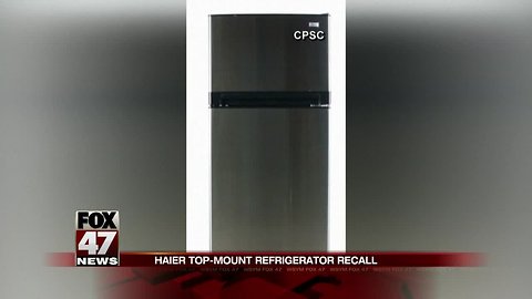 Refrigerator recall warning