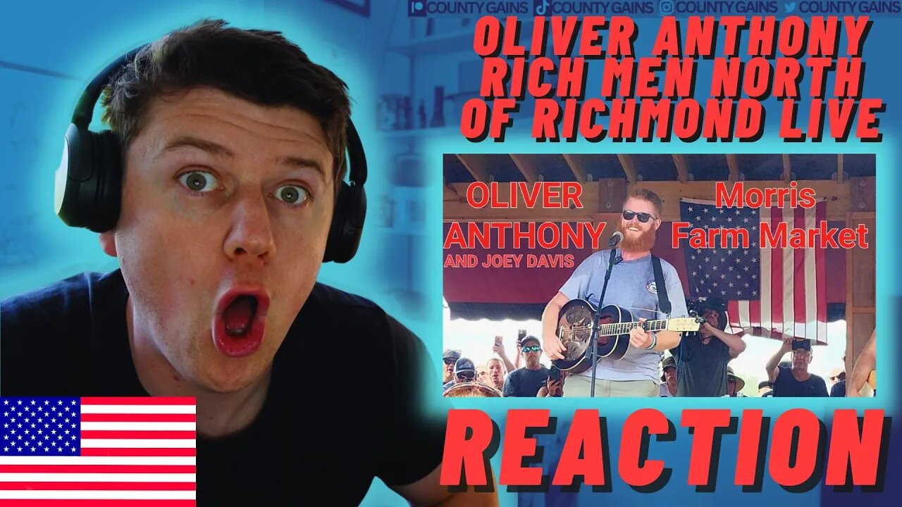 IRISH REACTION - OLIVER ANTHONY- Rich Men North of Richmond (Live From Morris Farm Market)