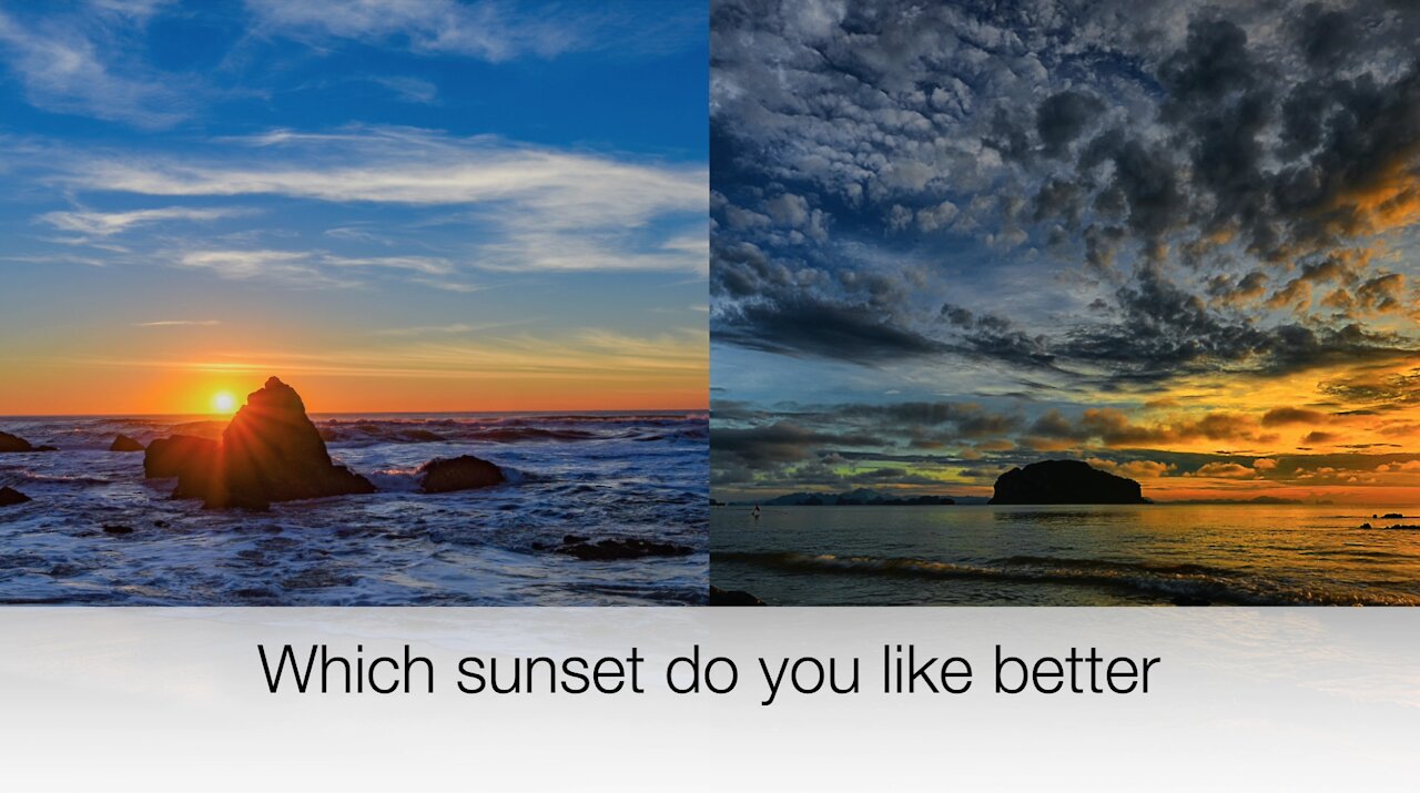 Which sunset do you like better