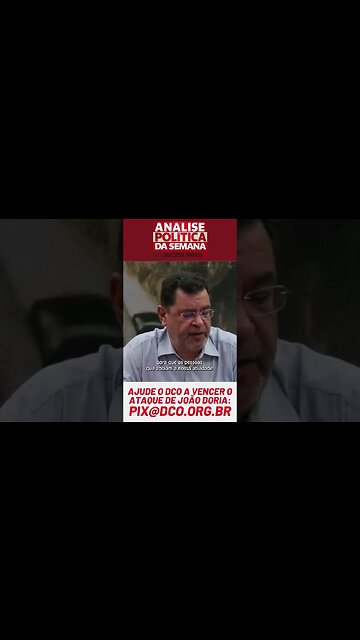 Ajude o DCO a vencer o ataque de João Doria: pix@dco.org.br #ruicostapimenta #pco #cotv