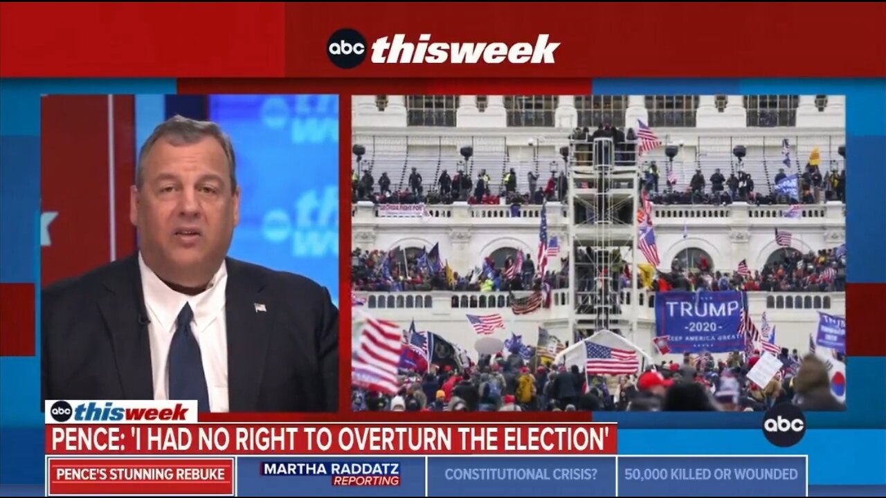 RINO Christie: Immature Trump Incited Jan 6 Riot