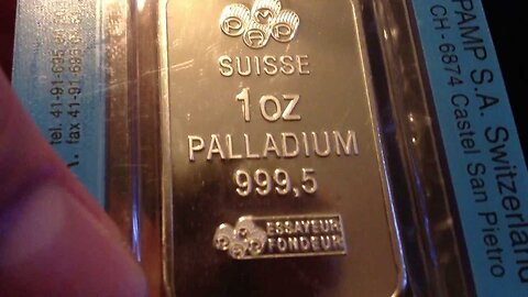 Palladium 1 Oz Coin, Bar and Rounds