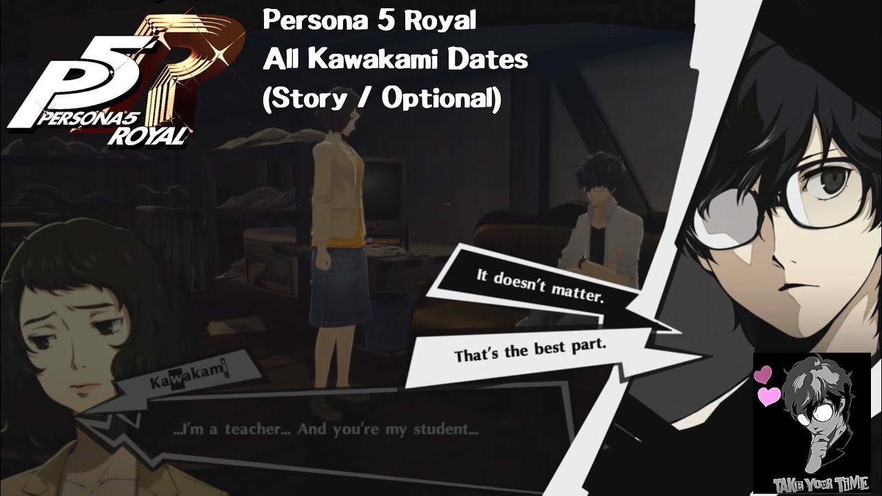 Persona 5 Royal: All Kawakami Dates (Story + Optional / Japanese Audio, English sub / No cheating )