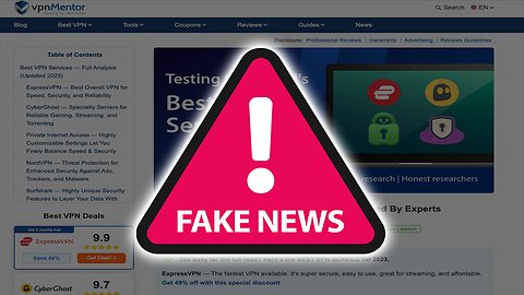 Avoid These Scam VPN Review Websites 🛑