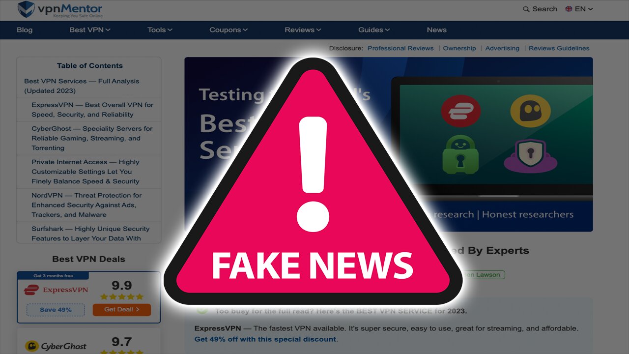 Avoid These Scam VPN Review Websites 🛑