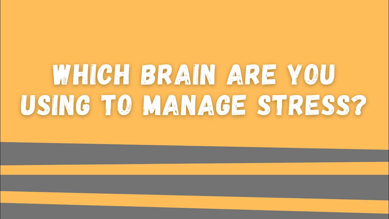 Which Brain Are You Using To Manage Stress?