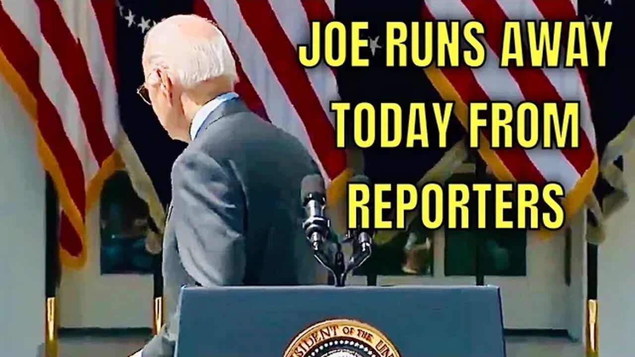 Biden RUNS AWAY as Reporters Shout Out EMBARRASSING QUESTIONS!