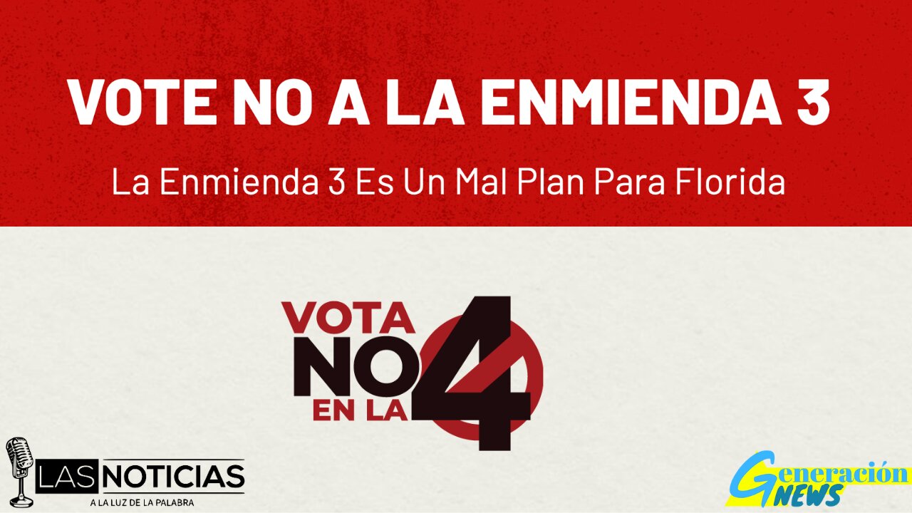 Vota No a la enmienda #3 (marihuana) y Vota No a la enmienda #4 (aborto)