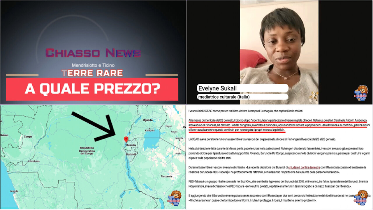 Chiasso News 8 febbraio 2024 - Terre rare: a quale prezzo?