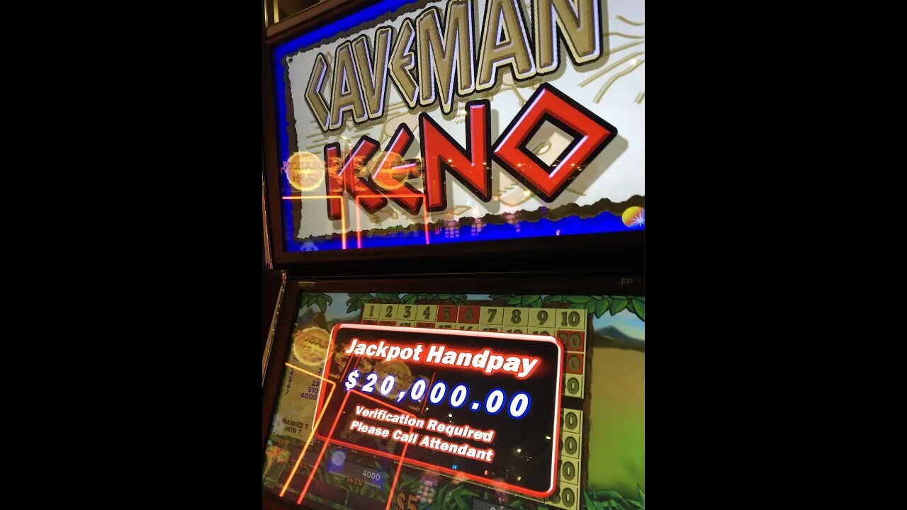 $20,000 Keno Jackpot!! #Shorts