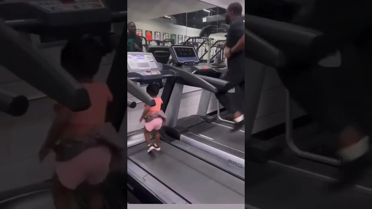 Father and daughter working out in the gym #daughter #father #girldad