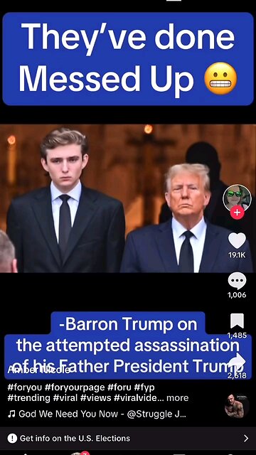 BARRON TRUMP SENT OUT A MESSAGE MUST WATCH