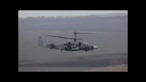 RF Armed Forces Escorts Advancement of Units with Aviation Helicopters