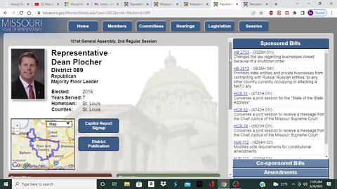 03 24 22 Missouri HB 2118 Self Defense Act To House Floor For Perfection
