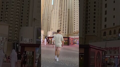 Walk Through In Dubai #shorts #dubai #matrix #desert #fun #beach #walkthrough