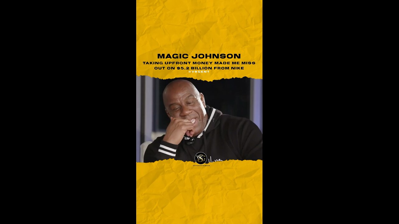 @magicjohnson Taking upfront money made me miss out on $5.2 Billion from @nike