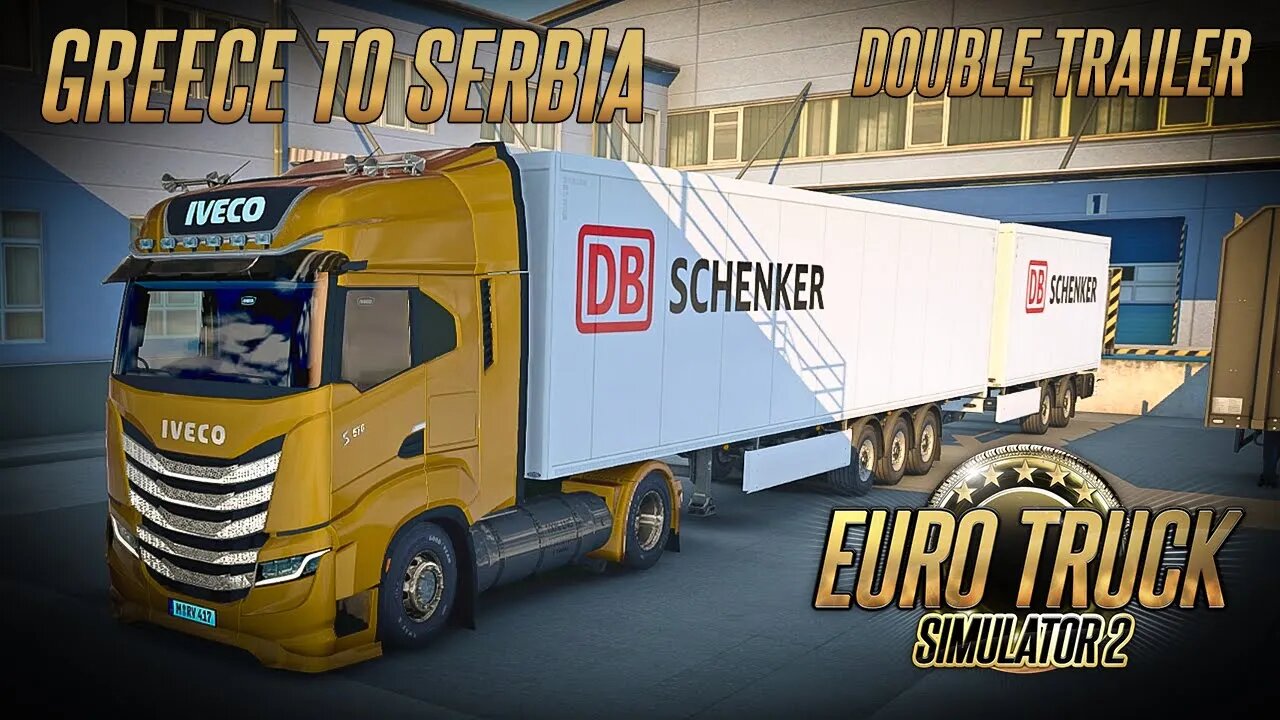 Greece to Serbia delivery - Iveco S-Way 2020 mod | ETS2 1.46 | Euro Truck Simulator 2 Gameplay G29