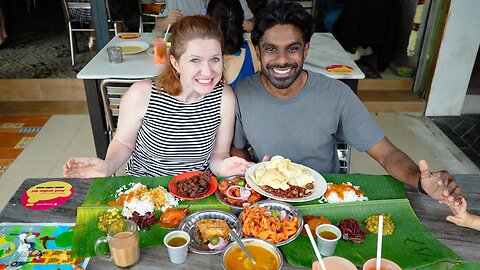 We are in Banana Leaf Rice Heaven