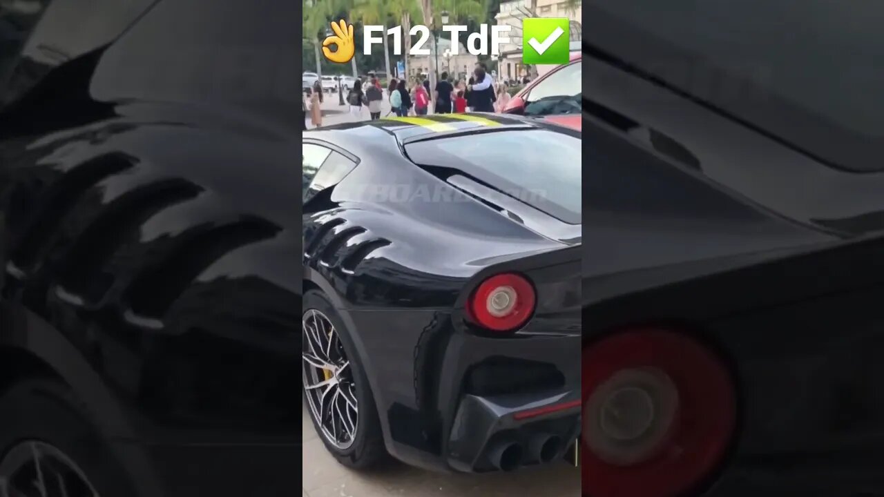 Brutal Ferrari F12 TdF in Black / yellow and clear carbon Tailor Made 👌