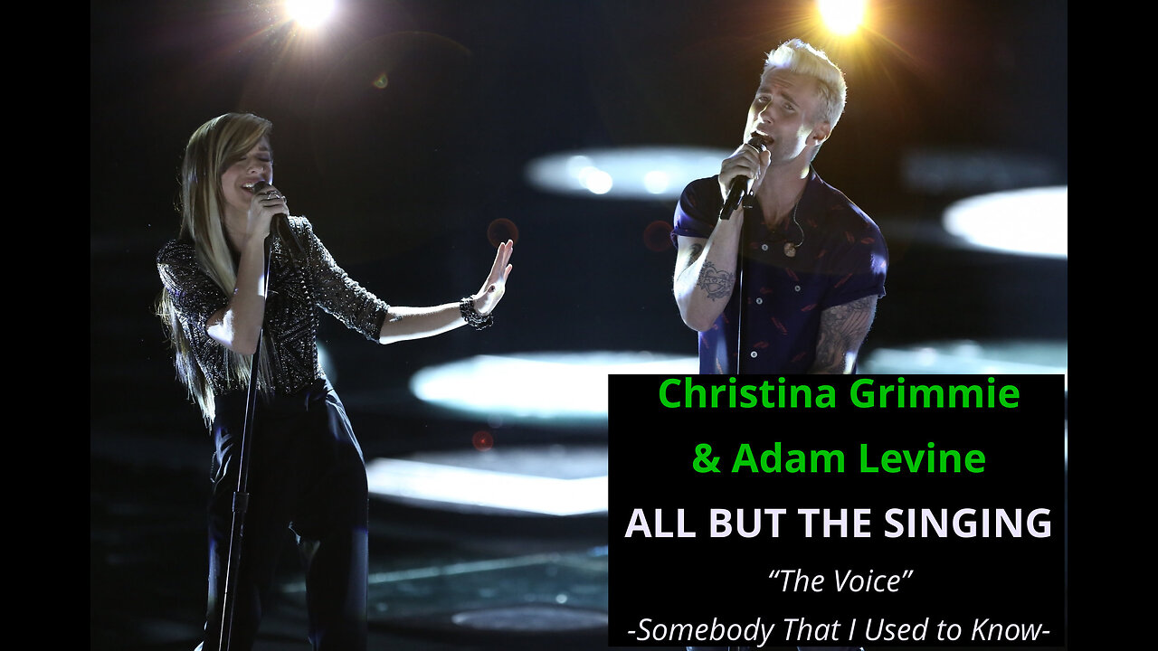 Christina Grimmie - All But The Singing - "Somebody That I Used To Know" - The Voice