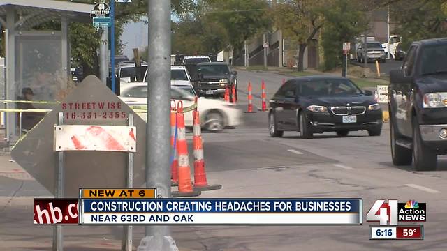 Street work slows business along 63rd Street