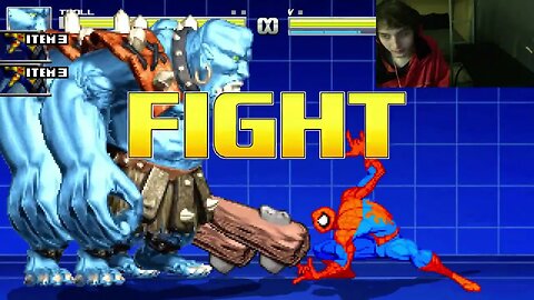 Trolls VS Spider Man On The Hardest Difficulty In An Epic Battle In The MUGEN Video Game