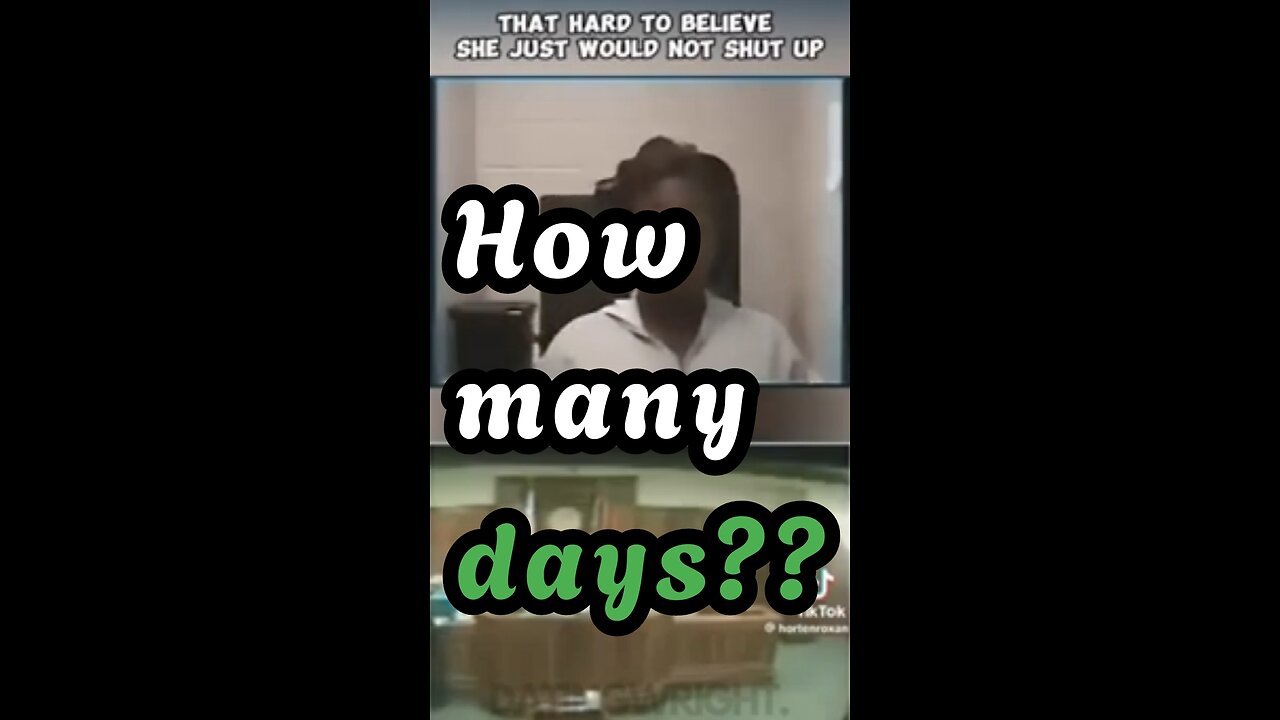 let's play game. guess how many days in jail this modern woman earns herself.