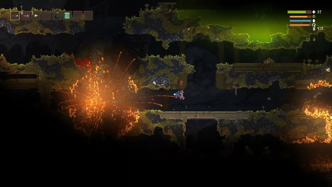 Noita [aat] daily run for 2023.MARCH.24. Good start, bad acid.